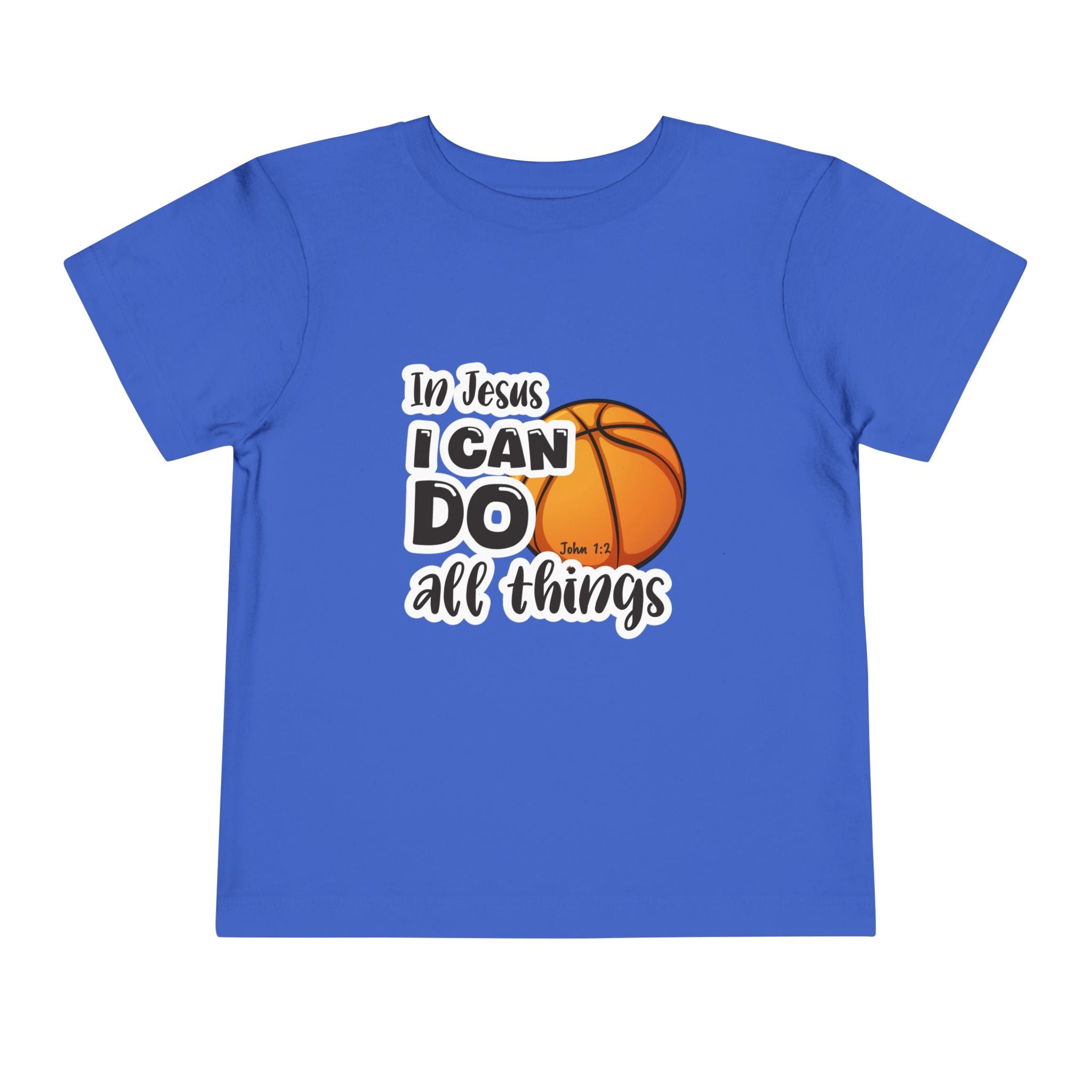 Toddler Short Sleeve Tee – "In Jesus I Can Do All Things"