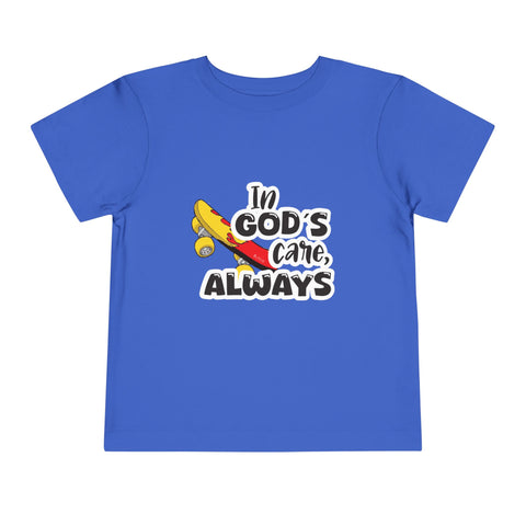 Toddler Short Sleeve Tee – "In God's Care, Always"