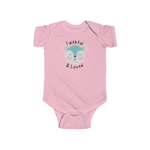 Faithful and Loved - Christian Baby Bodysuit | Sweet and Funny Infant Outfit