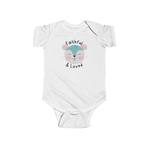 Faithful and Loved - Christian Baby Bodysuit | Sweet and Funny Infant Outfit