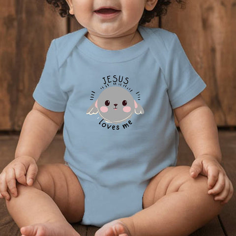 Jesus Loves Me - Christian Baby Bodysuit | Sweet and Funny Infant Outfit