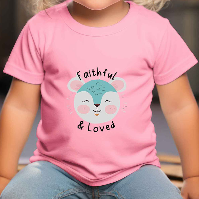 Christian T-shirt for KIDS "Faithful and love"