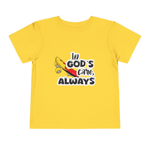 Toddler Short Sleeve Tee – "In God's Care, Always"