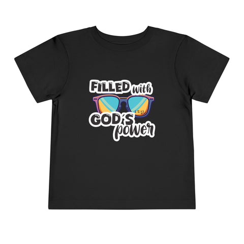 Toddler Short Sleeve Tee – "Filled with God's Power"