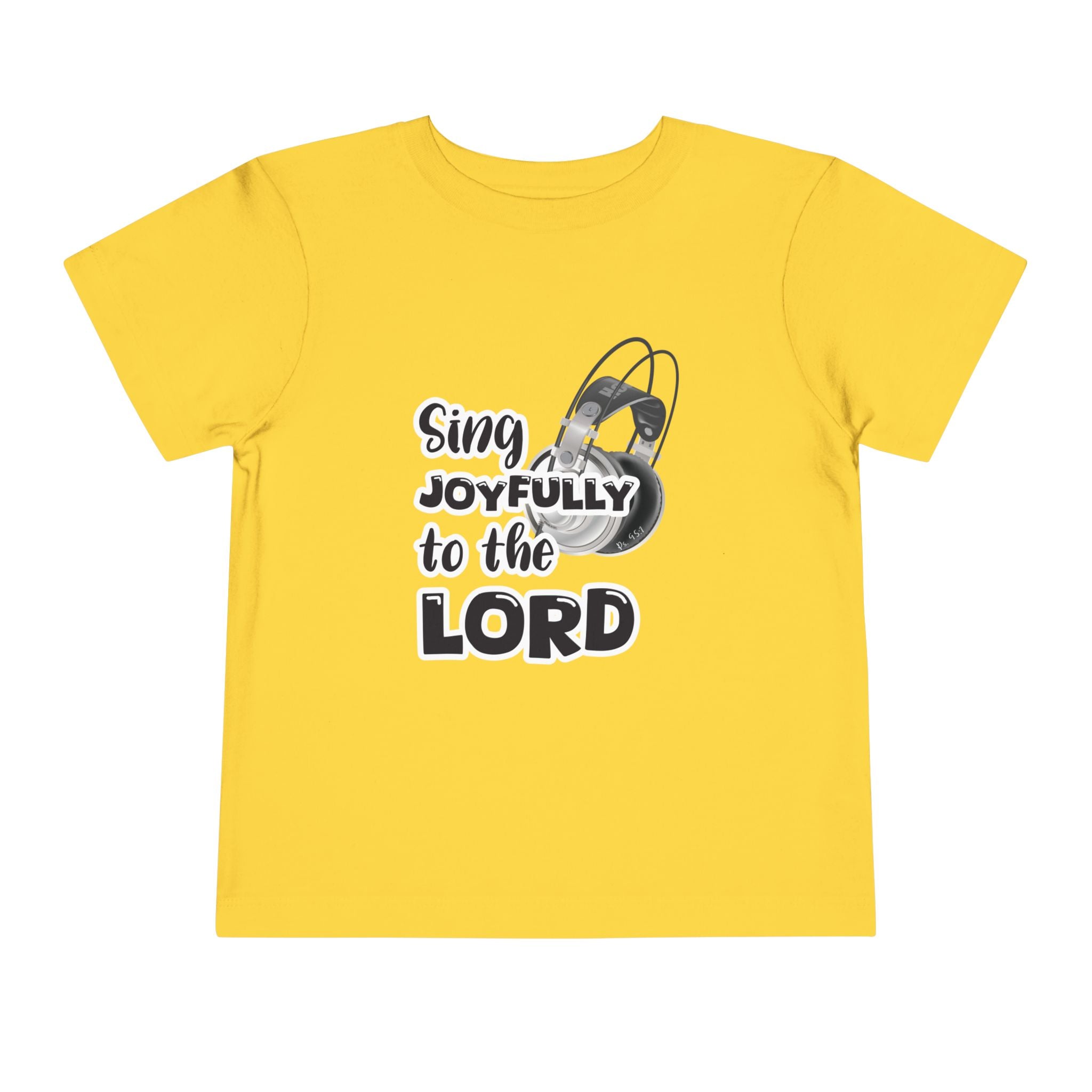 Toddler Short Sleeve Tee – "Sing Joyfully to the Lord"