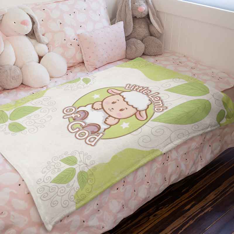 Little Lamb of God Baby Blanket – Soft & Faithful