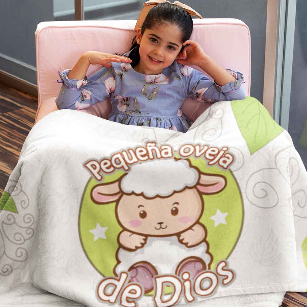 Pequeña oveja de Dios Baby Blanket