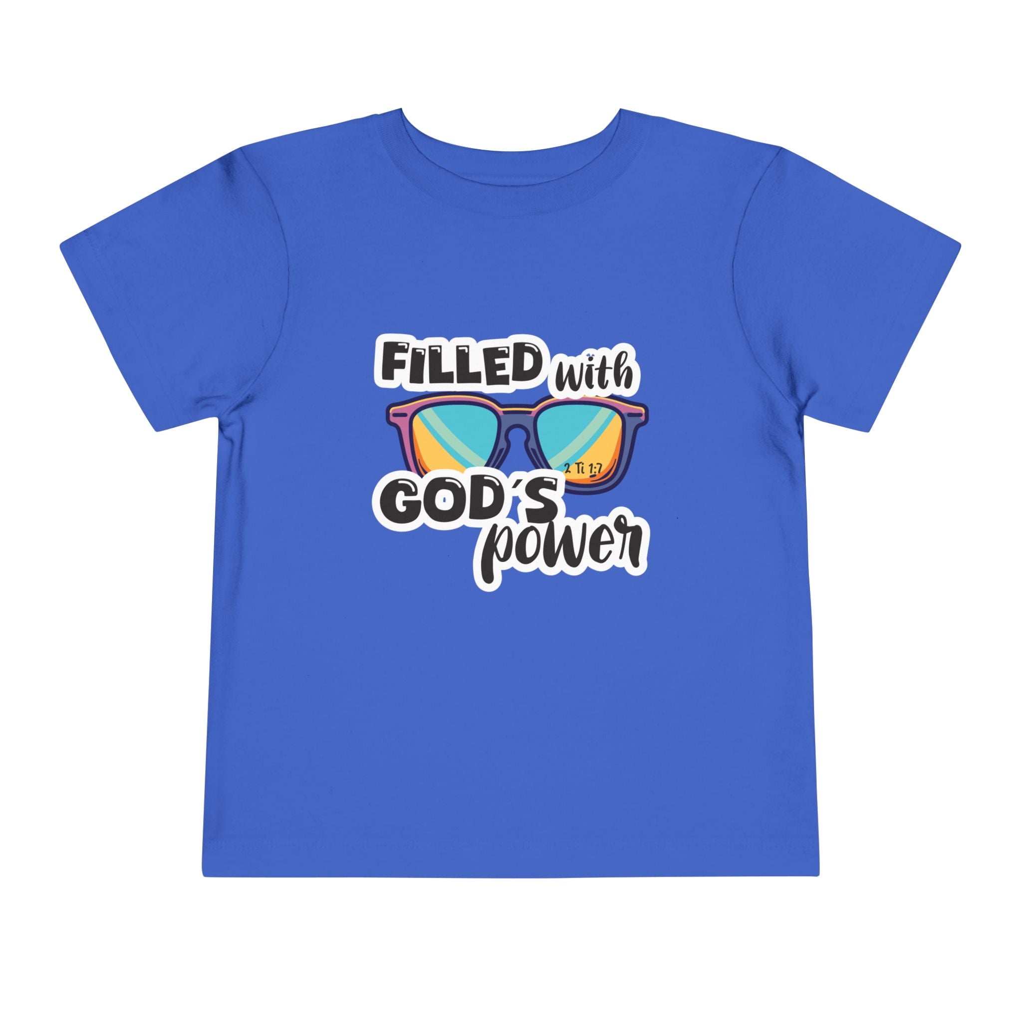 Toddler Short Sleeve Tee – "Filled with God's Power"