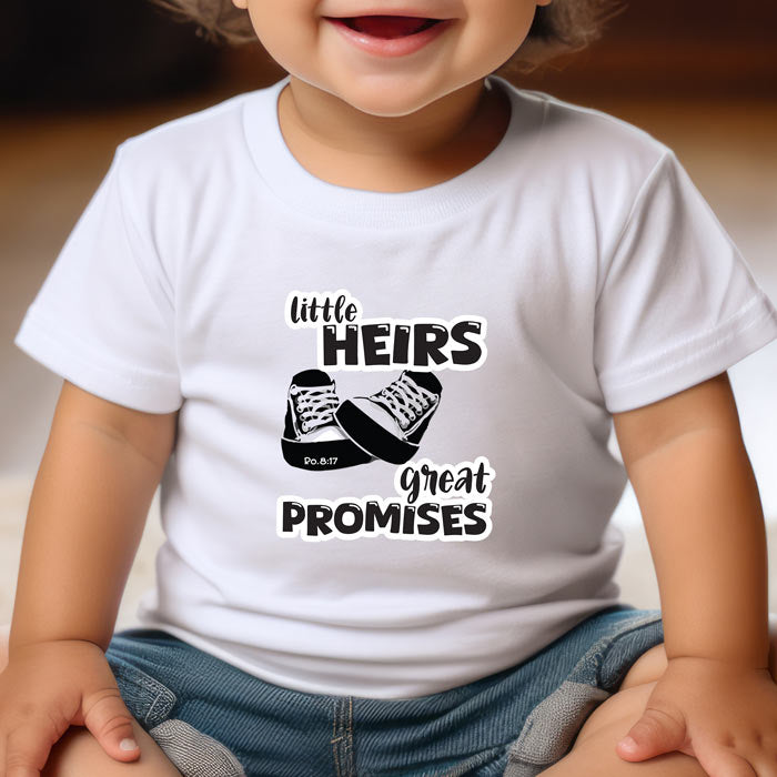 Toddler Short Sleeve Tee – "Little Heirs, Great Promises"