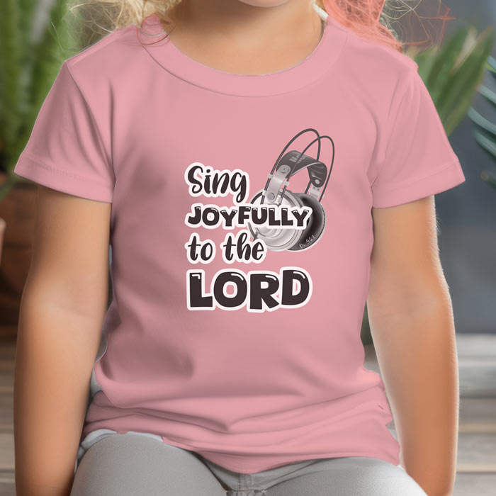 Toddler Short Sleeve Tee – "Sing Joyfully to the Lord"